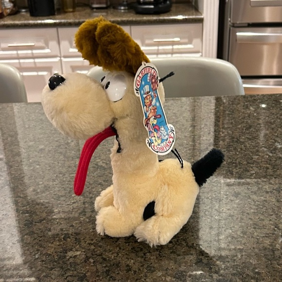 Odie NWT 80s Garfield 1983 Dakin and Co. Stuffed Animal Plush Toy Collectible - Picture 11 of 12